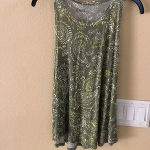 Green tank top